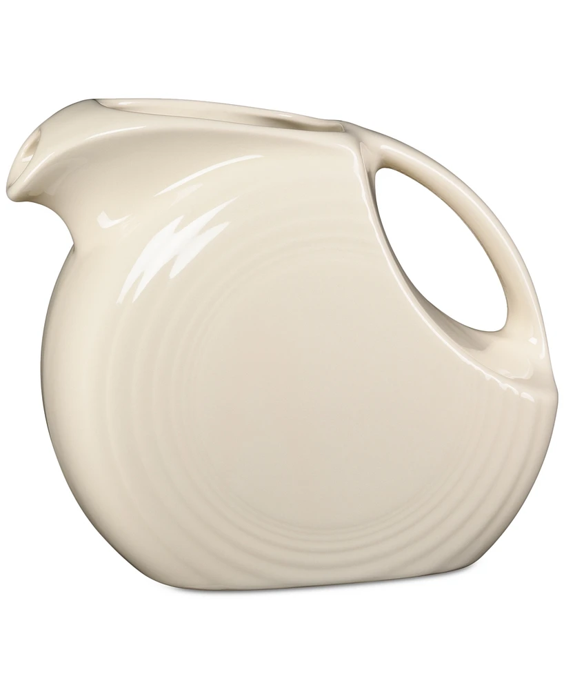 Fiesta Linen Large Disk Pitcher, 67 oz.