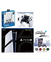 Sony PlayStation 5 Pro with Extra Edge Controller, Charging Usb Hub and MightySkins Decal Voucher Plus 1 Year Cps Extended Warranty