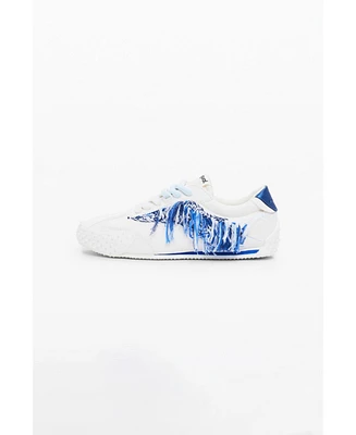 Desigual Women's Frayed fabric sneakers