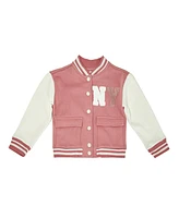 Derek Heart Little Girls Varsity Bomber Jacket