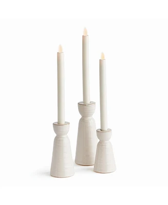 Libbey Taper Candle Holders Set of 3