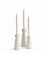 Libbey Taper Candle Holders Set of 3