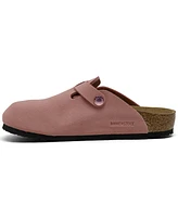 Birkenstock Little Girls Boston Suede Leather Clogs from Finish Line