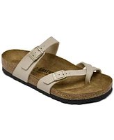 Birkenstock Women's Mayari Birko-Flor Synthetic Leather Sandals from Finish Line