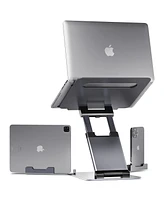 Ergonomic Adjustable Laptop Stand Portable Laptop Riser for Desk Fits MacBook