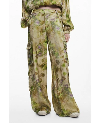 Desigual Women's Collina Strada satin cargo pants