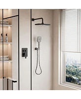Casainc Pressure-balanced Valve Included All-In-One Kit with Rough In-Valve Thermostatic Shower System