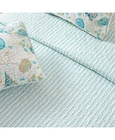 Linery & Co. Coastal Microfiber Quilt Set With Shams