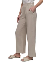 Dkny Jeans Women's High-Rise Gauze Straight-Leg Pants