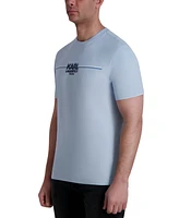 Karl Lagerfeld Paris Men's Logo Race Stripe T-Shirt