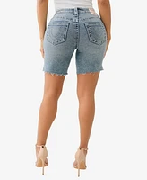 True Religion Women's Riley Big T Bermuda Shorts