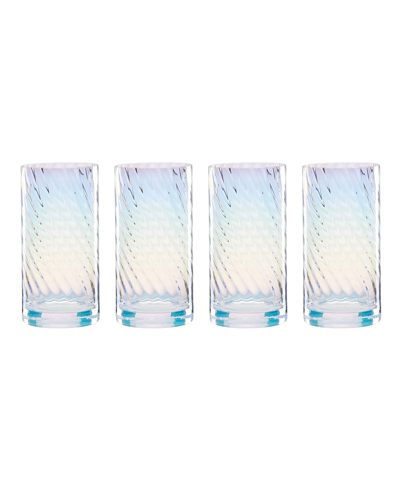 Lenox Tuscany Classics Iridescent Highball Glasses, Set of 4