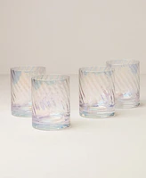 Lenox Tuscany Classics Iridescent Double Old Fashioned Glasses, Set of 4