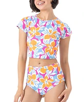 Roxy Juniors' Topanga Canyon Cropped Rash Guard