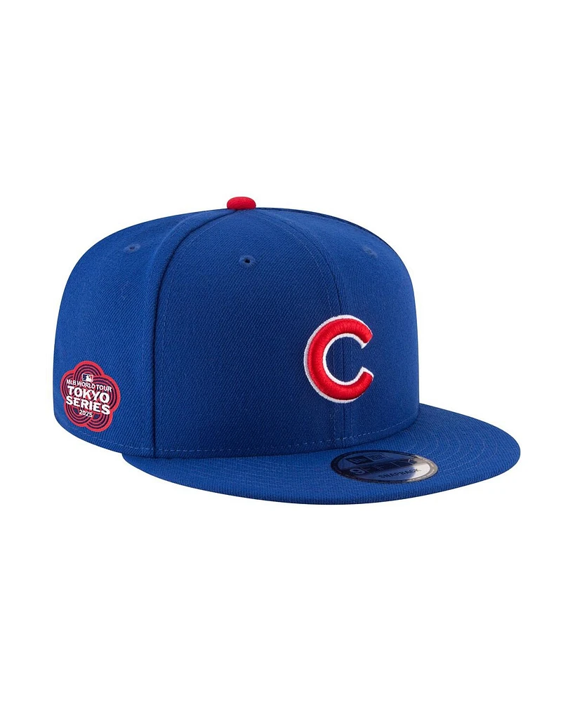 New Era Men's Royal Chicago Cubs 2025 Mlb World Tour: Tokyo Series Side Patch 9FIFTY Snapback Hat