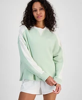 Id Ideology Women's Colorblocked Crewneck Sweatshirt, Exclusively at Macy's