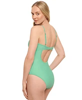 Salt + Cove Juniors' Double Keyhole One-Piece Swimsuit, Exclusively at Macy's