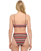 Salt Cove Juniors Front Tab Midkini Top High Waist Cheeky Bottoms Exclusively At Macys