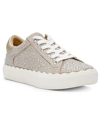 Anne Klein Women's Carrie-c Embellished Lace Up Sneakers