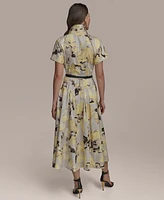 Donna Karan New York Women's Printed Cotton Shirtdress