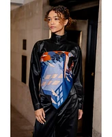 Jessie Zhao New York Double Sided Wool Silk Scarf Of Imagination