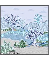 Jessie Zhao New York Double Sided Wool Silk Scarf In After Sunset