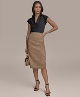 Donna Karan New York Women's Crinkled Pencil Skirt