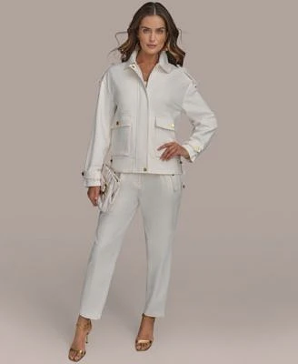 Donna Karan New York Womens Utility Jacket Slim Leg Pants