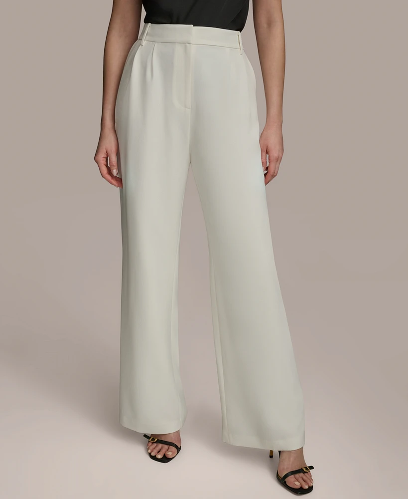 Donna Karan New York Women's Pleated Wide-Leg Pants