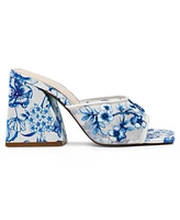 Betsey Johnson Women's Roo Embroidered Slip-On Sandals