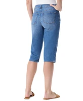 Gloria Vanderbilt Petite Dalia Seamed Straight-Leg Denim Skimmer Jeans