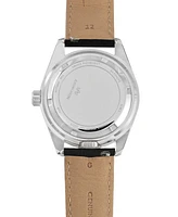 Abingdon Co. Women's Amelia Swiss Gmt Black Leather Strap Watch 40mm