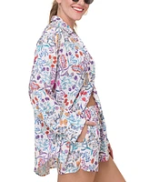 Andie Women's The Coastal Oversized Button-Up Swim Cover-Up