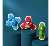 Sperric Toddler Cartoon Suction Cup Spinner Toys for Toddlers, 3 Pc Sensory Fidget Spinners, Bath Toys 1-3, Interactive, Engaging Fidget Toys