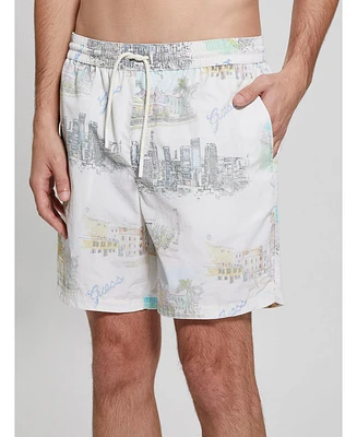 Guess Women's Printed Swim Trunks