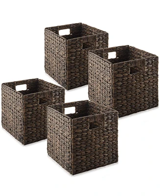 Casafield 10.5" x 10.5" Water Hyacinth Storage Baskets