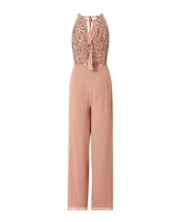 Quiz Women's Beaded V Neck Chiffon Jumpsuit