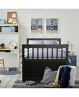 Twin Captain's Bed with Trundle and 3 Storage Drawers