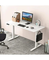 55 x 24 Inches Sit Stand Home Office Desk with 3 Memory Height Settings