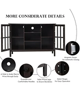 Wooden Tv Stand Console Cabinet for 50 Inch Tv