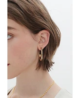 Stella Molten Color Cubic Zirconia Hoop Earrings