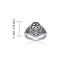 Bling Jewelry Celestial Celtic Sun Moon Tree Of Life Signet Silver Ring Antique Style Sterling