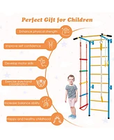 5 In 1 Kids Indoor Gym Playground Swedish Wall Ladder