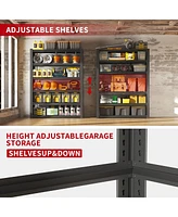 82"H 6 Tier Metal Shelves for Storage Garage Shelving 2400LBS Heavy Duty Storage Shelves Adjustable Garage Shelf Industrial Shelving Unit Storage Util