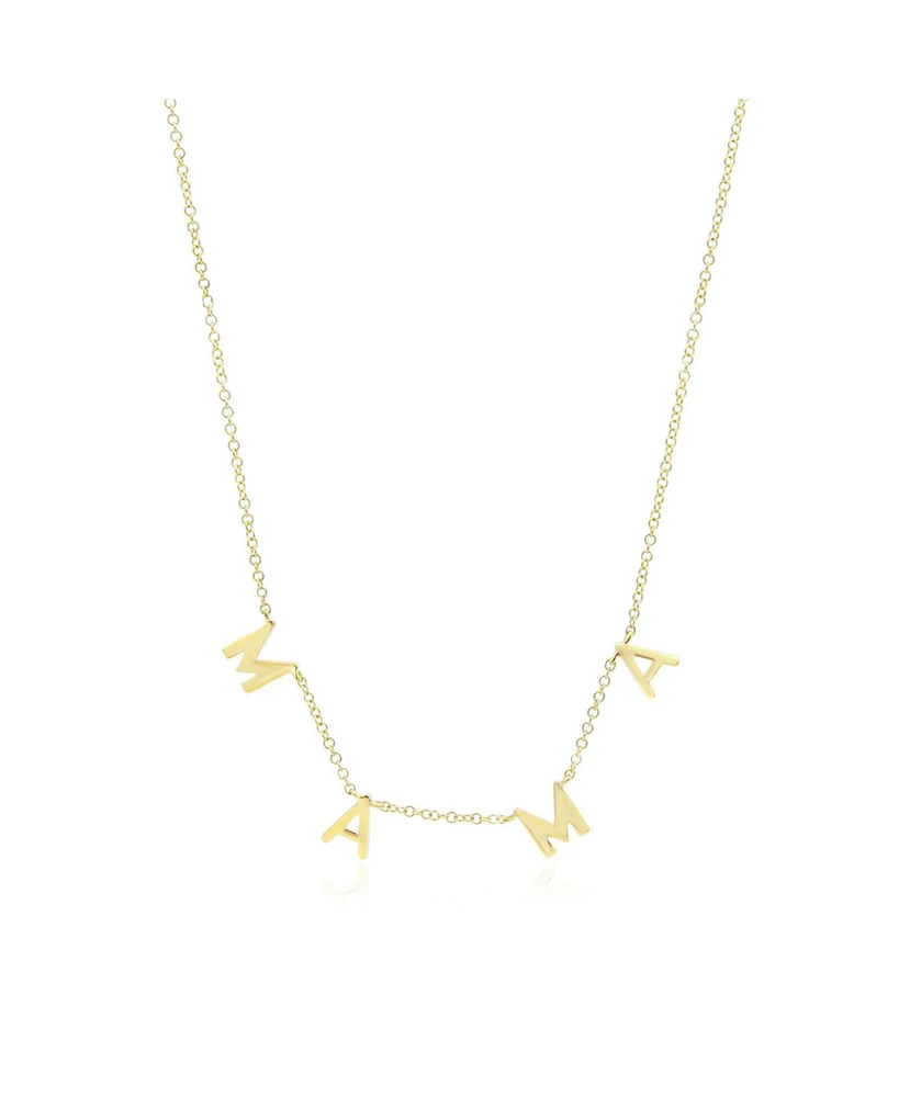 The Lovery Gold Mama Dangle Necklace 14K Gold