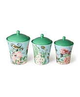 Certified International Flora 3-Piece Canister Set