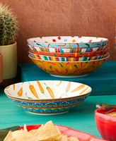 Certified International Caliente Soup Bowls, Set of 6, Service for 6