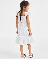 On 34th Little Girl's Cotton Eyelet Smocked Mommy & Me Flutter-Sleeve Dress, Exclusively at Macy's