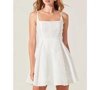 Astr the Label Women's Ellie Jacquard Fit & Flare Dress