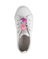 Bebe Little Girls Low Top with Rhinestone Spray Sneakers